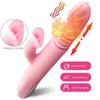 Double Tongue Vibrating Dildo for Women, Heating Telescopic Rotating Vibrators, Anal Clitoris Vaginal Stimulator Sex Toys