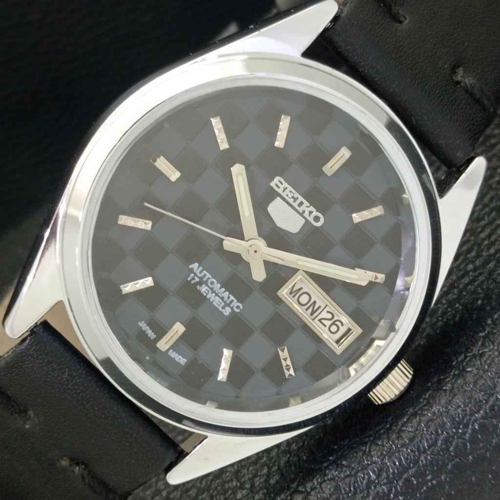 

SEIKO 5 AUTOMATIC 6309A REFURBISHED JAPAN MENS BLACK COLOR DIAL WATCH a440321-4 Sk-a440321-1