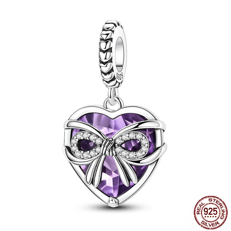 Copper Loveheart Charms Beads Cute Cat Panda Poker Phone Charm Pendant Fit Original Bracelet Diy Jewelry Women Gift