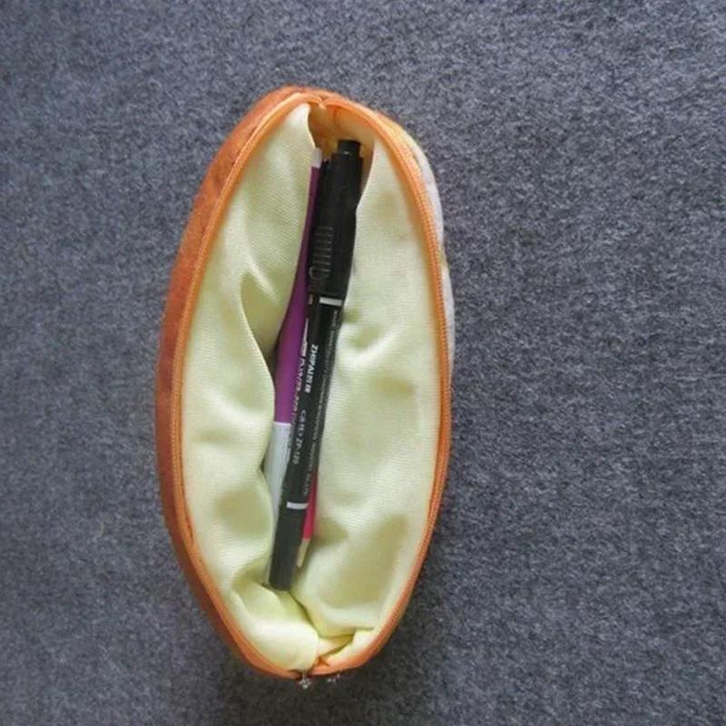 Kawaii Bread Shape Pencil Case Large Capacity Fun Personality Pencil Case Childrens Gift Back To School Cute Stationery