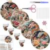 1 buc Kit Material Pânză Broderie DIY Dragon Chinezesc Handmade în Engleză, Potrivit pentru Începători în Hobby-ul Broderiei