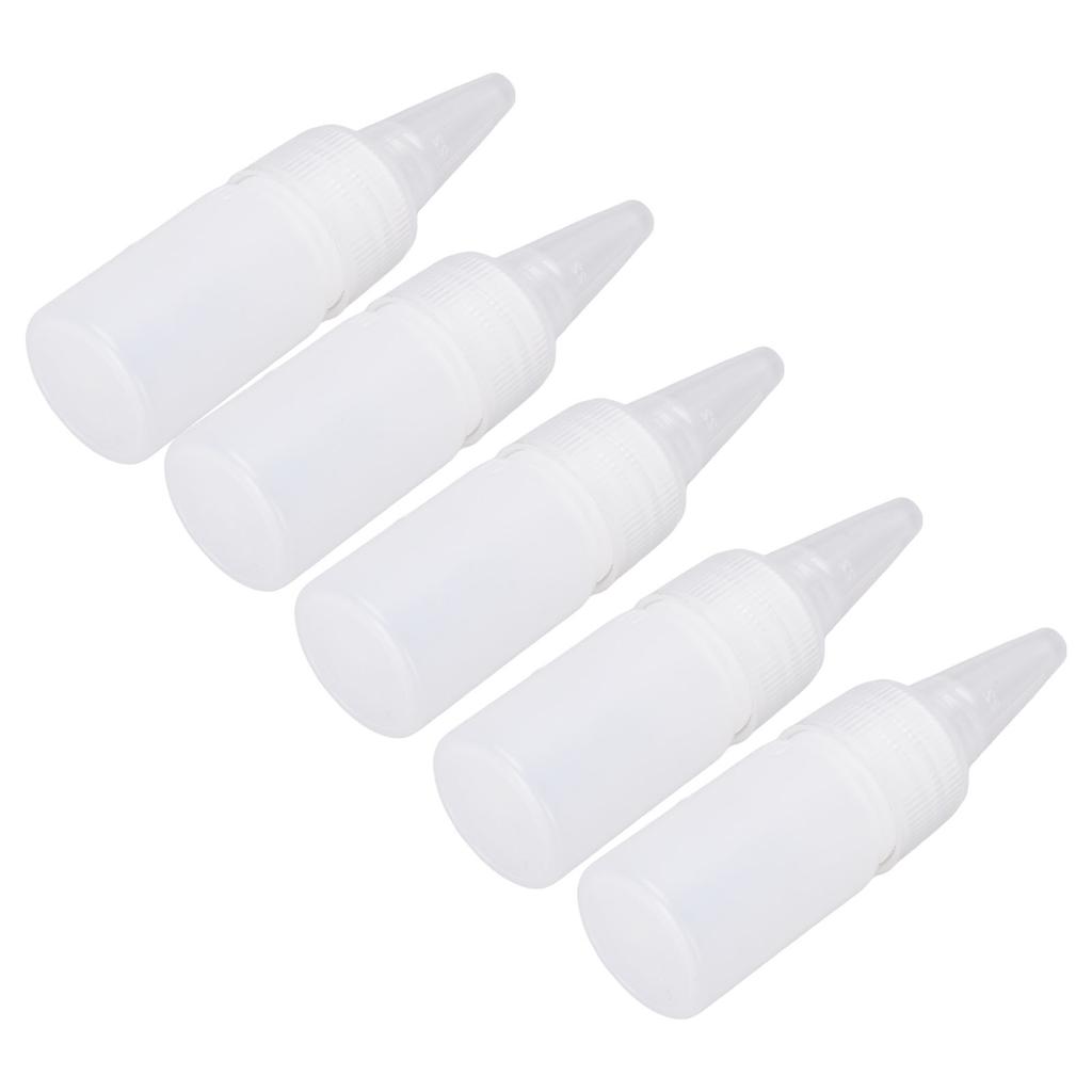 100CPS Squeeze Bottles 10ml Capacity Semitransparent Multifunctional Plastic Empty Squirt Bottle for Paint