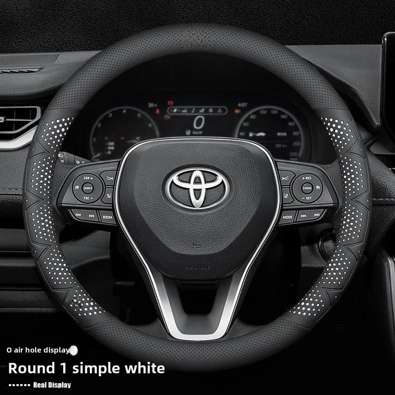 Toyota Rattöverdrag Anti-halk Svettabsorberande Andningsbar Ultratunn Slitstark Fyra Säsonger Specialbil Ratt