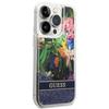 Guess Guhcp14Xlflsb Iphone 14 Pro Max6,7 Niebieski/Blue Hardcase Flower Liquid Glitter