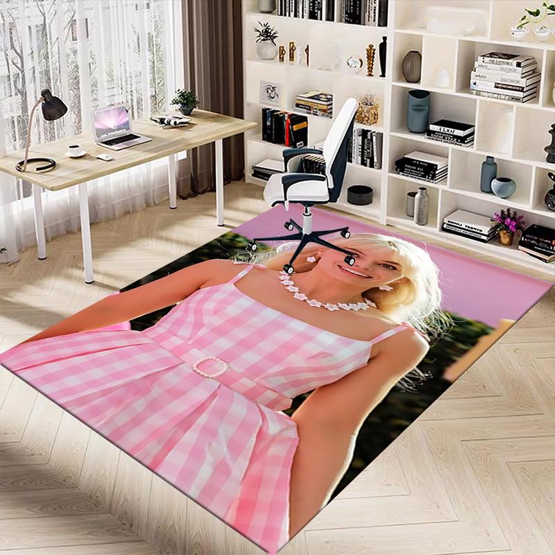 1pc pink checkered dress Carpet, for Home & Office Decor, Desk Chair Carpet, Festive Gift,Conference Room CarpetL1290
