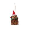 3D Christmas Hanging Ornament, Forest Animal Sisal Straw Woven Decoration
