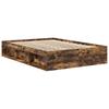 Bed Frame Smoked Oak 120x190 Cm