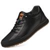 Fashion Genuine Leather Casual Shoes for Men 6CM Height Increase Sports Shoes High Quality Flats Shoes Male Brand Office Work Shoe