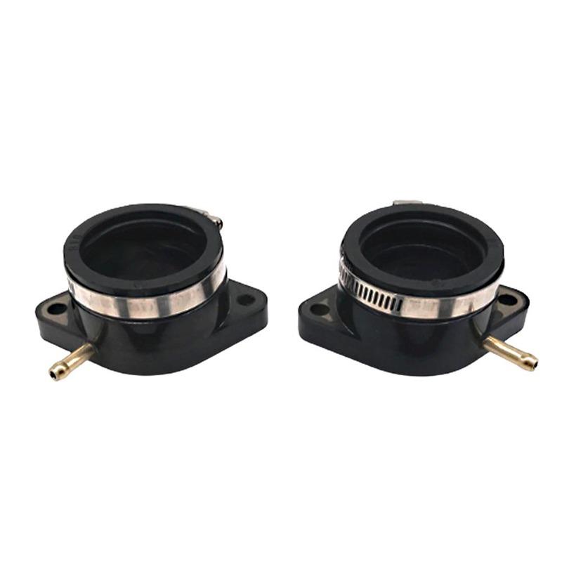 2pcs Motorcycle Intake Manifold Boot Joint Carburetor Carb for Yamaha XS400 1977- 1982 2A2-13586-00-00