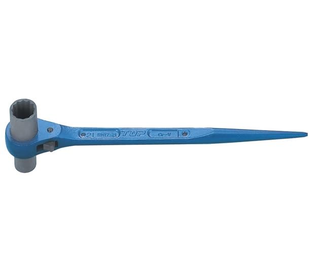 TOP Industrial Long Socket Ratchet Construction Made in (TOP) Wrench, 10x12mm, Shino, Forged, Blue, Scaffolding, Residential, Tools, Japan, RM-10x12L