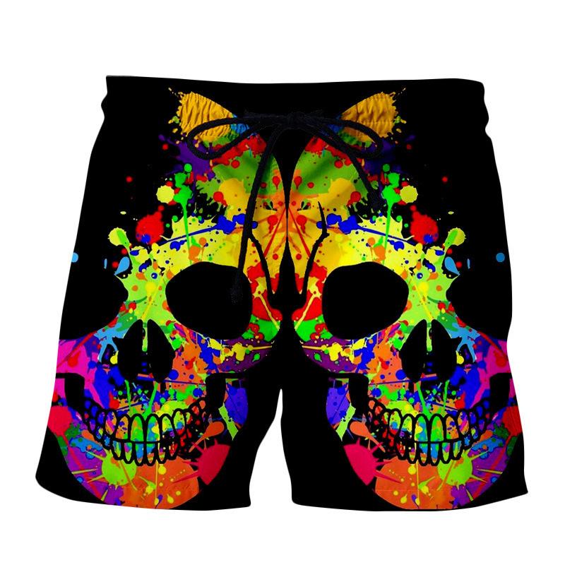2025 Summer New 3D Digital Printed Beach Shorts Hawaii Daily Leisure Sports Men's Beach Shorts