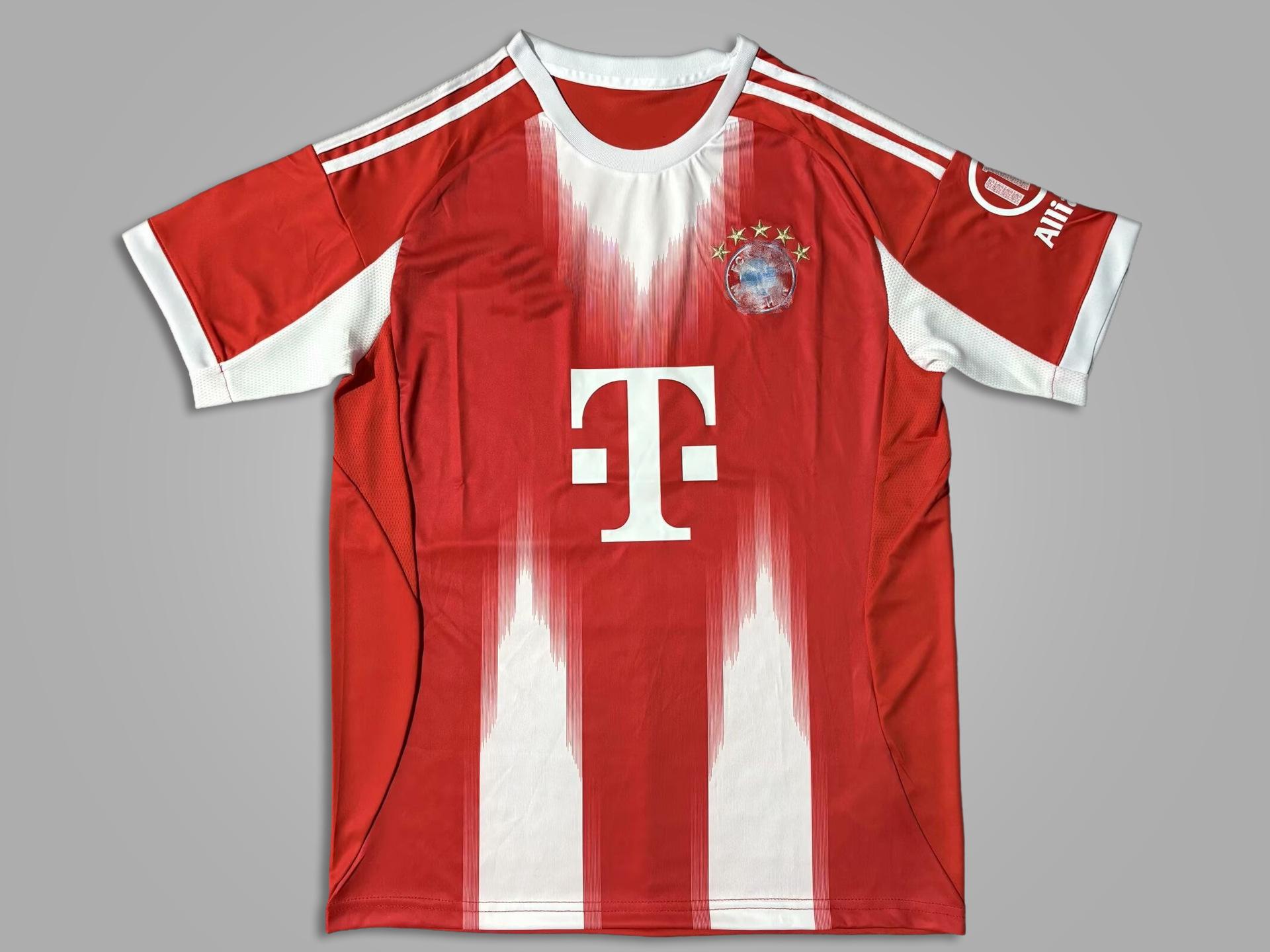 2526 Bayern Munich Football Jerseys Clothing Olisemusia La Cainkar Fans Short Sleeve Tops Football Jerseys S