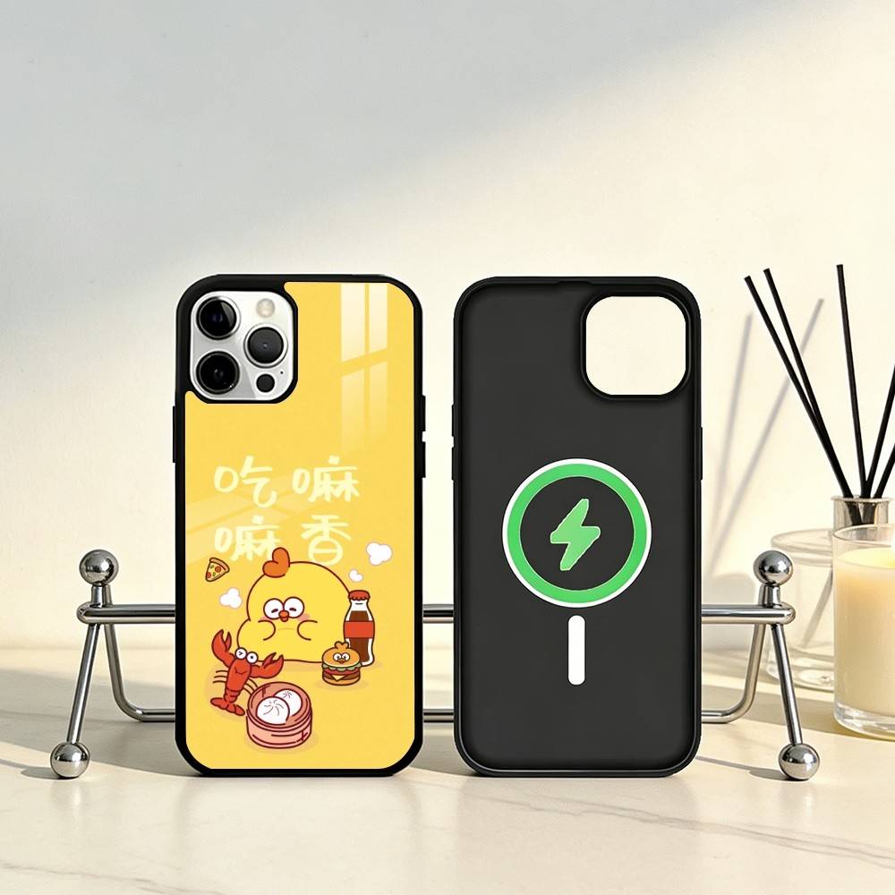 D-un D-un Hühnchen Handyhülle Für iPhone17,16,15,14,13,12,11 Plus,Pro Max Magnetisch Für Magsafe Kabelloses Laden