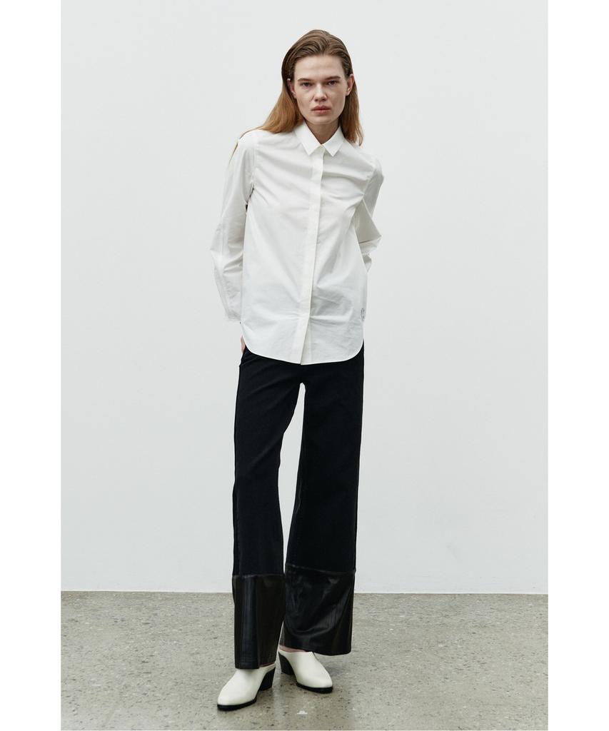 RECODE Lam Leather Patch Pants Rqpaa25528Bkx