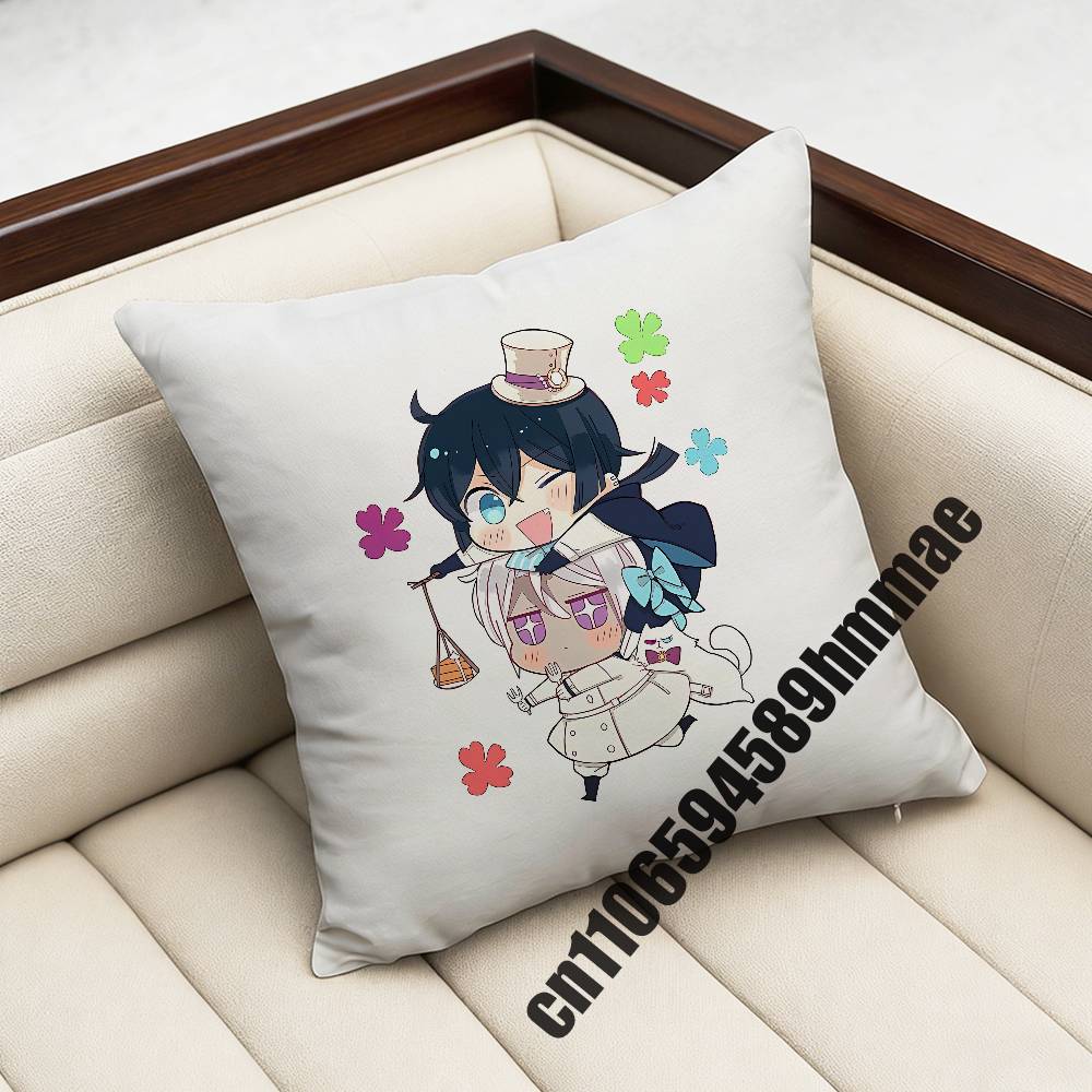 For The Case Study Of V-Vanitas Noe Archiviste Throw Pillow Case Sham 45X45Cm 40X40Cm Square Car Pillowcase Pad Cushion Cover
