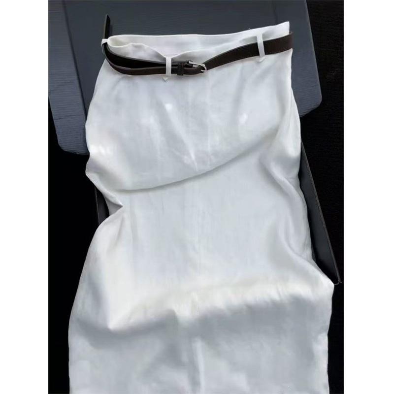 2025 Elegant Khaki Summer Set: Stylish Hollowed-Out Top & Outfit