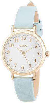 Feldarbeit-Uhr mit Lederarmband und analogem blauem Zifferblatt GY047-3 für Damen,