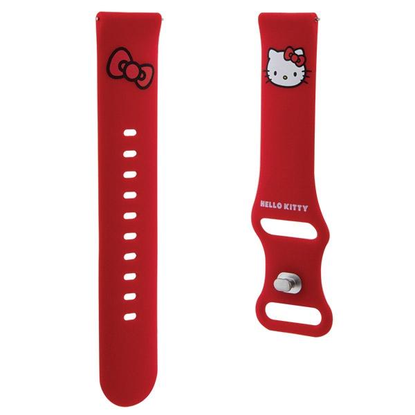 Hello Kitty Universal Strap Hkuwmschblr Silicone Kitty Head Red/Red 20Mm