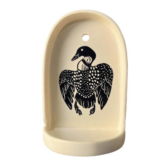 

Candlestick Plate Synthetic Resin Lightweight Hand-Painted Decorative Tray with Star Owl Patterns Home Decor D