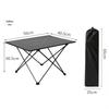 Outdoor Camping Aluminum Alloy Folding Roll-up Table