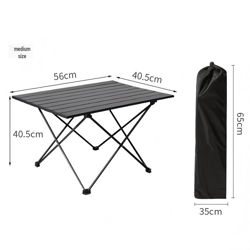 Outdoor Camping Aluminum Alloy Folding Roll-up Table