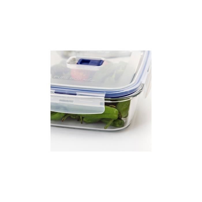 Ensemble de boîtes à lunch luminarc pure box active (5 pcs) verre