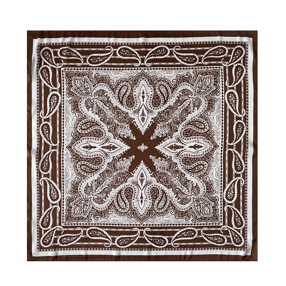High-End Small Square Scarf Fashion Printed Silk Scarf Cashew Nut Silk Scarf Women Spring And Summer Retro Neck Silk Scarf Women