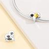 Exquisite Yellow Twelve Zodiac Signs Star Shape Taurus Symbols Authentic Copper Bead Compatible With Bracelets Women Do It Yourself Birthday Gift Acce