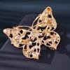 Sunflower Butterfly Brooch Rhinestone Butterfly Lapel Pin Sparkling Flower Brooch Pin for Blazers Coats Shirts Sweaters