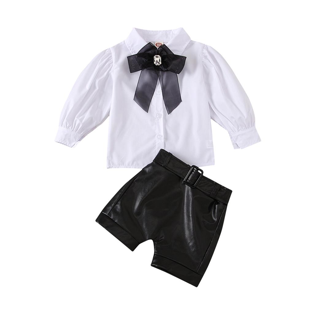 Baby Girls Fashion Long Sleeve Bow Tops 