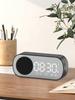 Bluetooth speaker, mirror-faced clock alarm clock smart speaker, bass-heavy FM card insertable small speaker