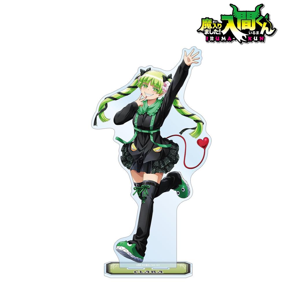 Welcome To Demon Original Valac Clara Black Coordinate Extra Large Acrylic Stand School! Iruma-kun Illustration Ver.