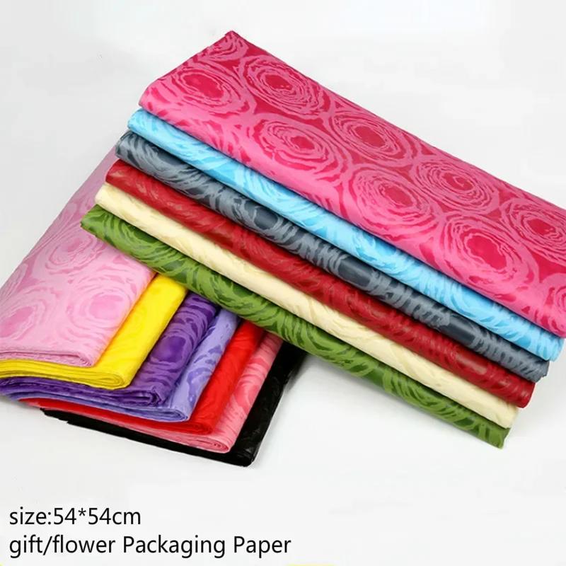 

20 шт. 50x50 см Крепированная упаковочная бумага для цветочных букетов – Водонепроницаемые листы из розовой марли, Цветочная подарочная упаковка для свадьбы, дня рождения и торжеств mixed 20sheet