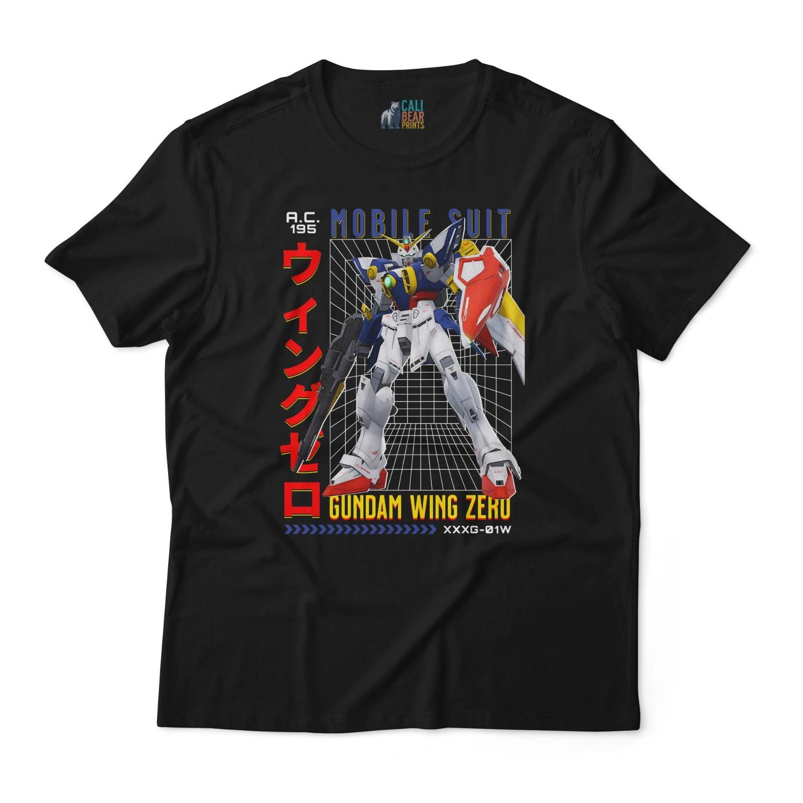 Mobile Suit Gundam Wing Zero XXG-01W Mecha Anime T-Shirt 2XL