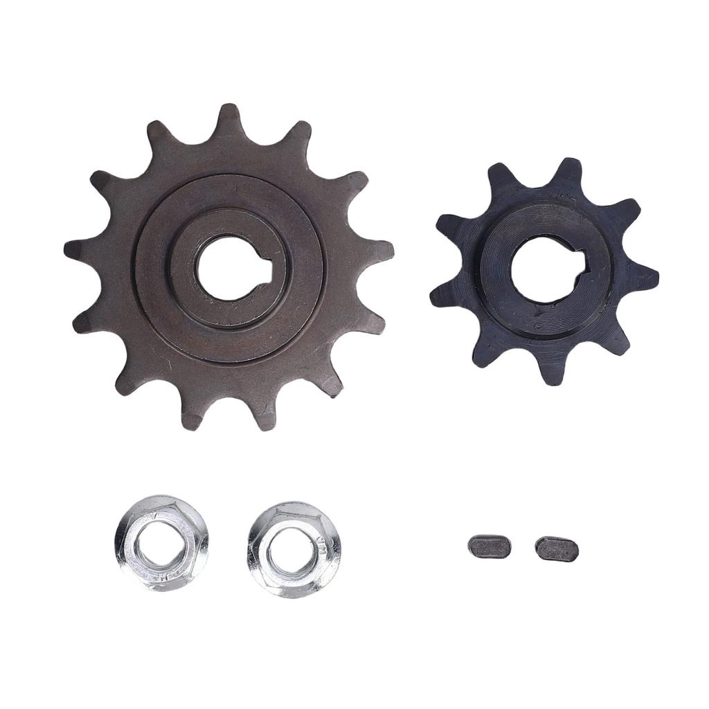 420 Chain Sprocket Set 9 and 13 Tooth Sprockets Nuts Short Keys for MY1016Z MY1018 Brushed Gear Motor