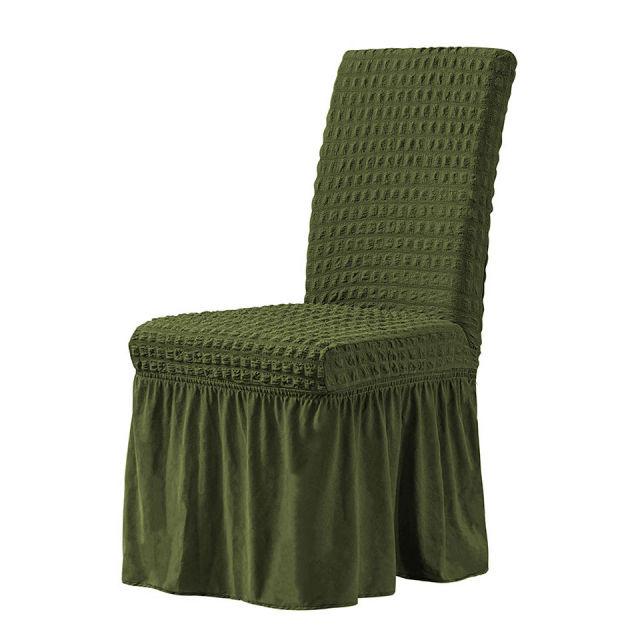 1 Piece Bubble Lattice Elastic Chair Covers Office Chair Cover With Back Spandex Chair Covers For Kitchen/Dining Room