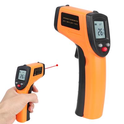 Przemysłowy Pirometr na Podczerwień Miernik Temperatury Laserowy Pistolet Cyfrowy Termometr na Podczerwień GM320 Bezdotykowy -50~380°C C/F