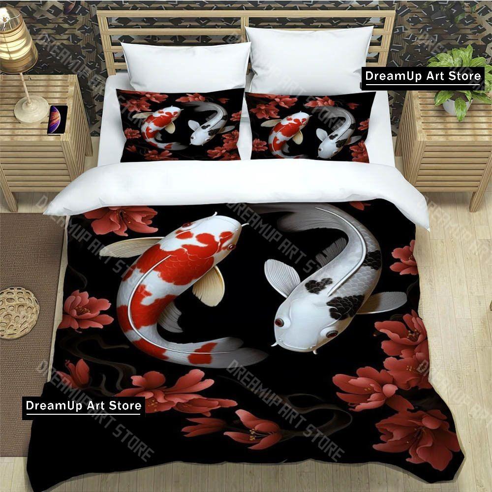 3D fish Cute printed Bedding Sets exquisite supplies set duvet cover bed comforter set bedding set luxury birthday gift