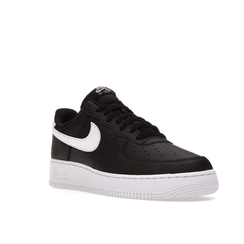 Nike Air Force 1 07 Black White Tumbled Men Sneakers CT2302-002