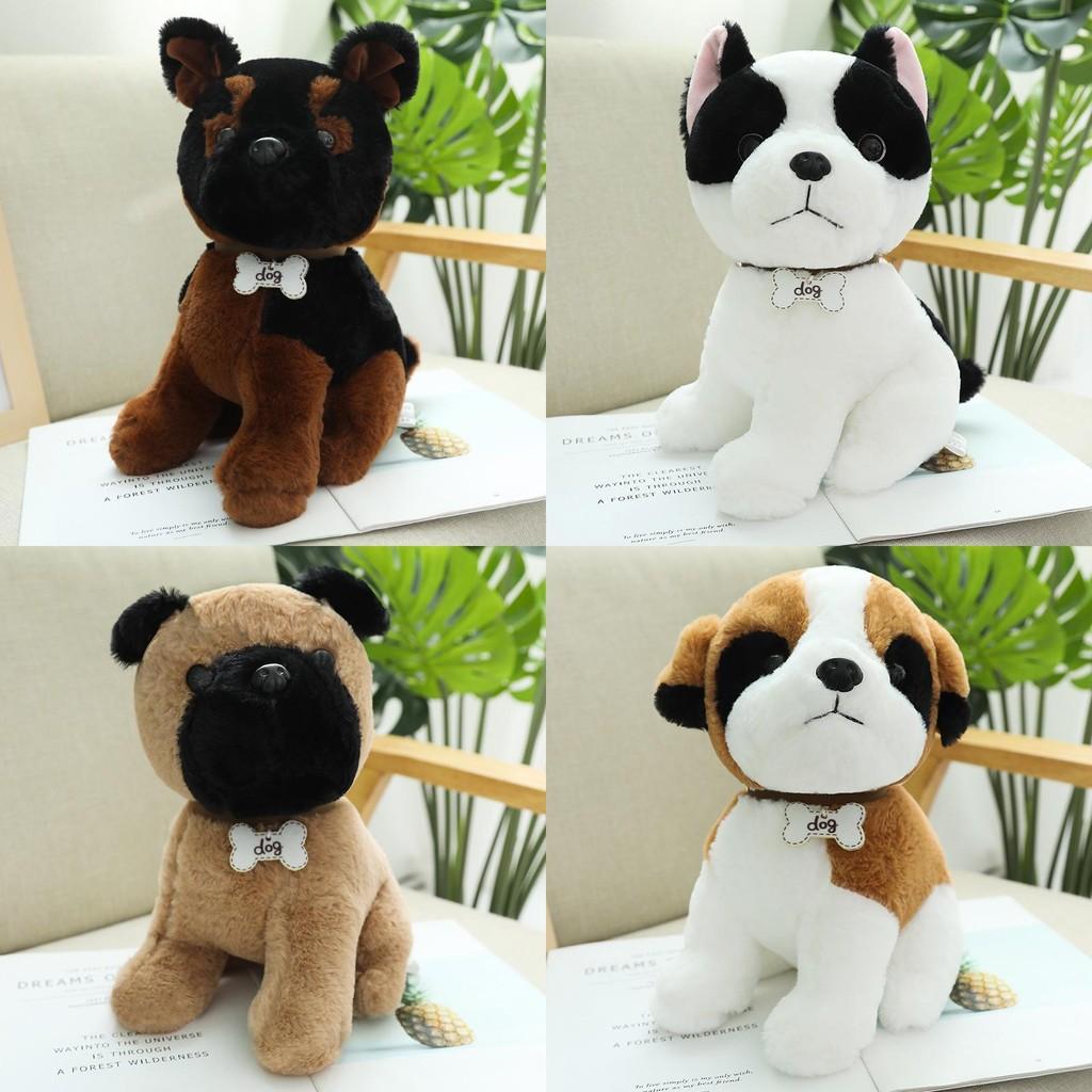 Dog Pug Emulational Bulldog Chihuahua Plush Toy Stuffed Animal Decoration Doll