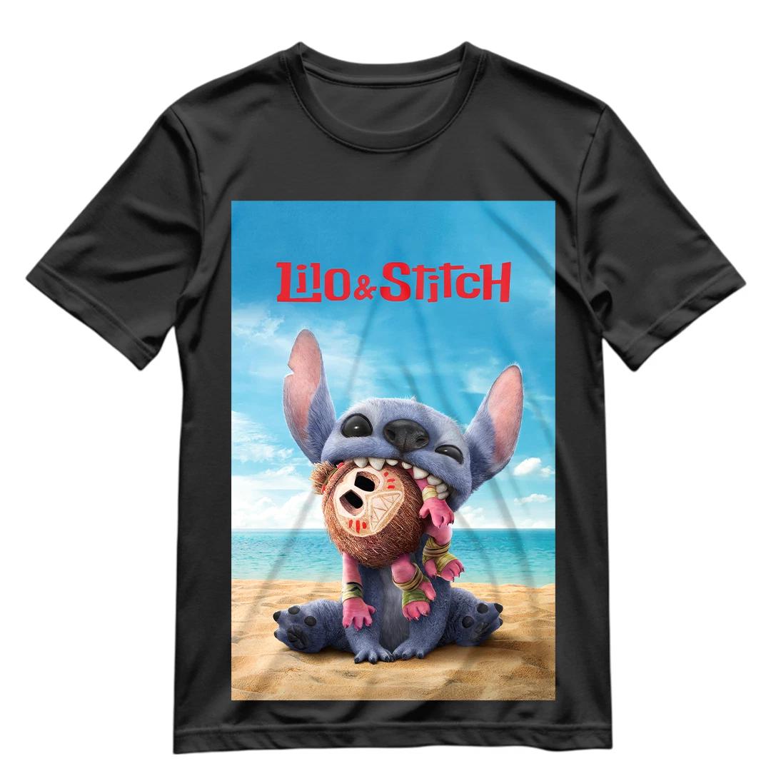 Lilo And Stitch T Shirt Stitch and with Angry Coconut Doll Shirt Tee S-XXXL S