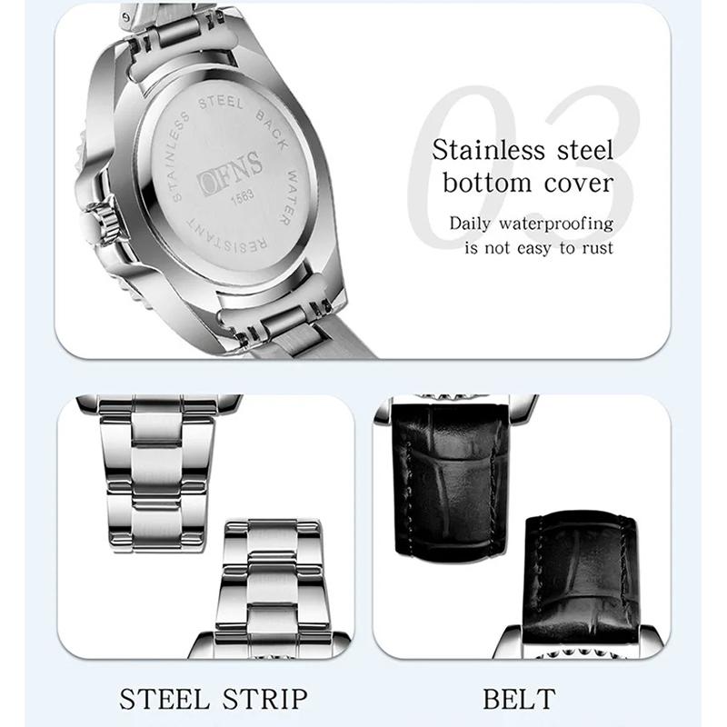 Women's Quartz Watch Simple Diamond Inlaid Waterproof Luminous Calendar Three Needle Business Fashion Women's Watch