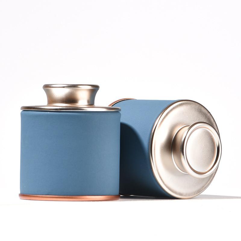 

2026 Mini Tea Caddy Box - Portable Black Tea Packaging, Empty Universal Paper Can