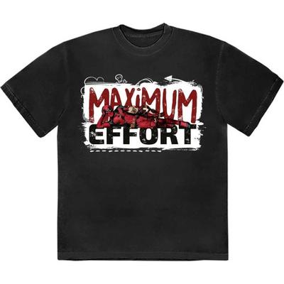 Marvel Comics Unisex Adult Maximum Effort Deadpool T-Shirt