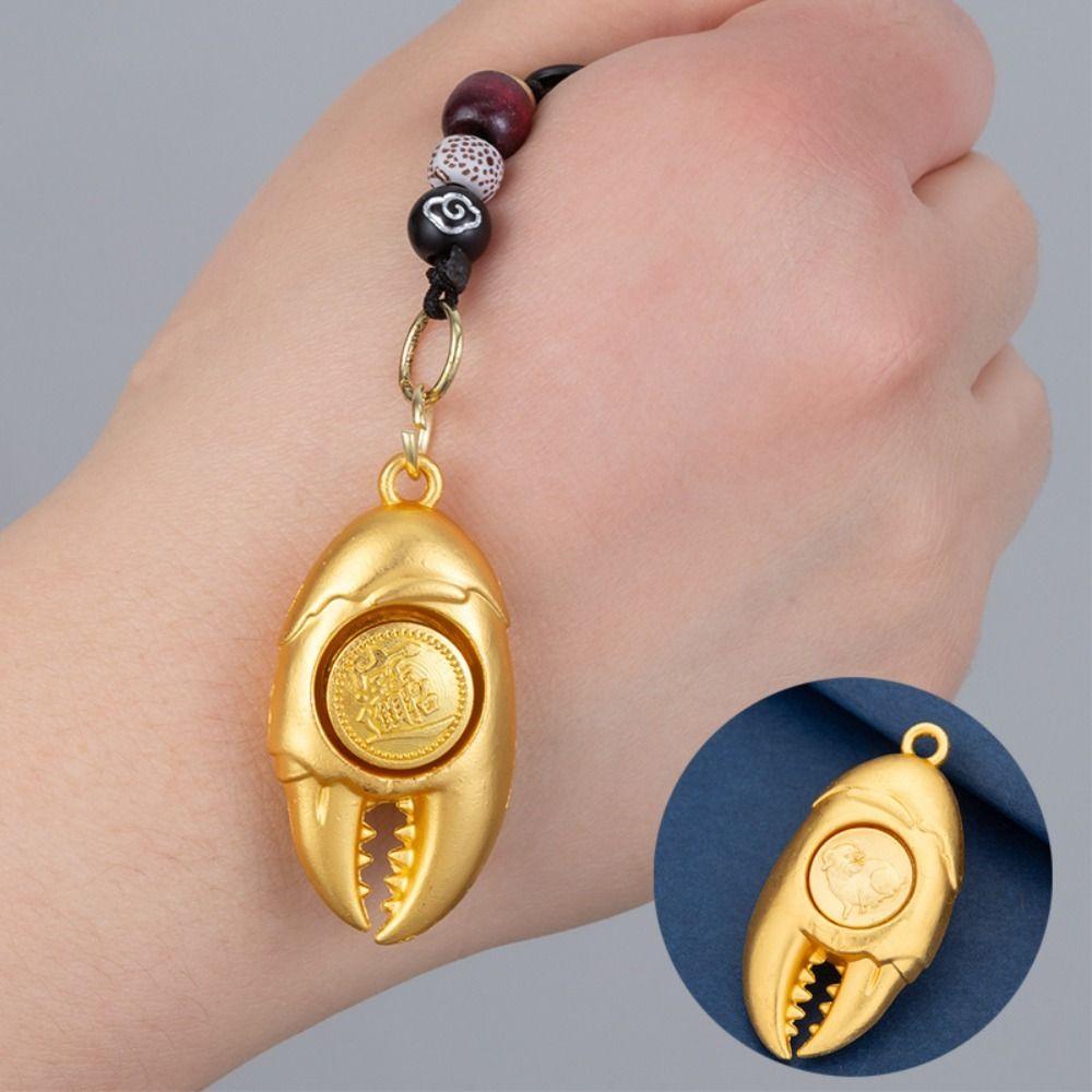 Hanging Rotating Keychain Chinese Style Car Keychain Creative Zodiac Keychain  Gift