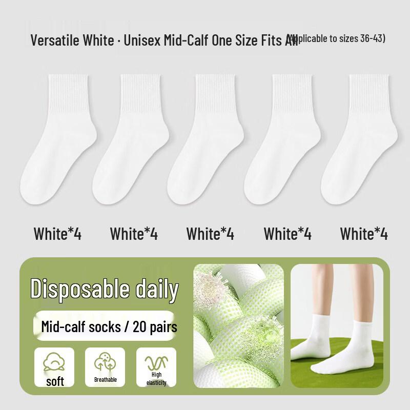 Kashicong Unisex Disposable Cotton Socks