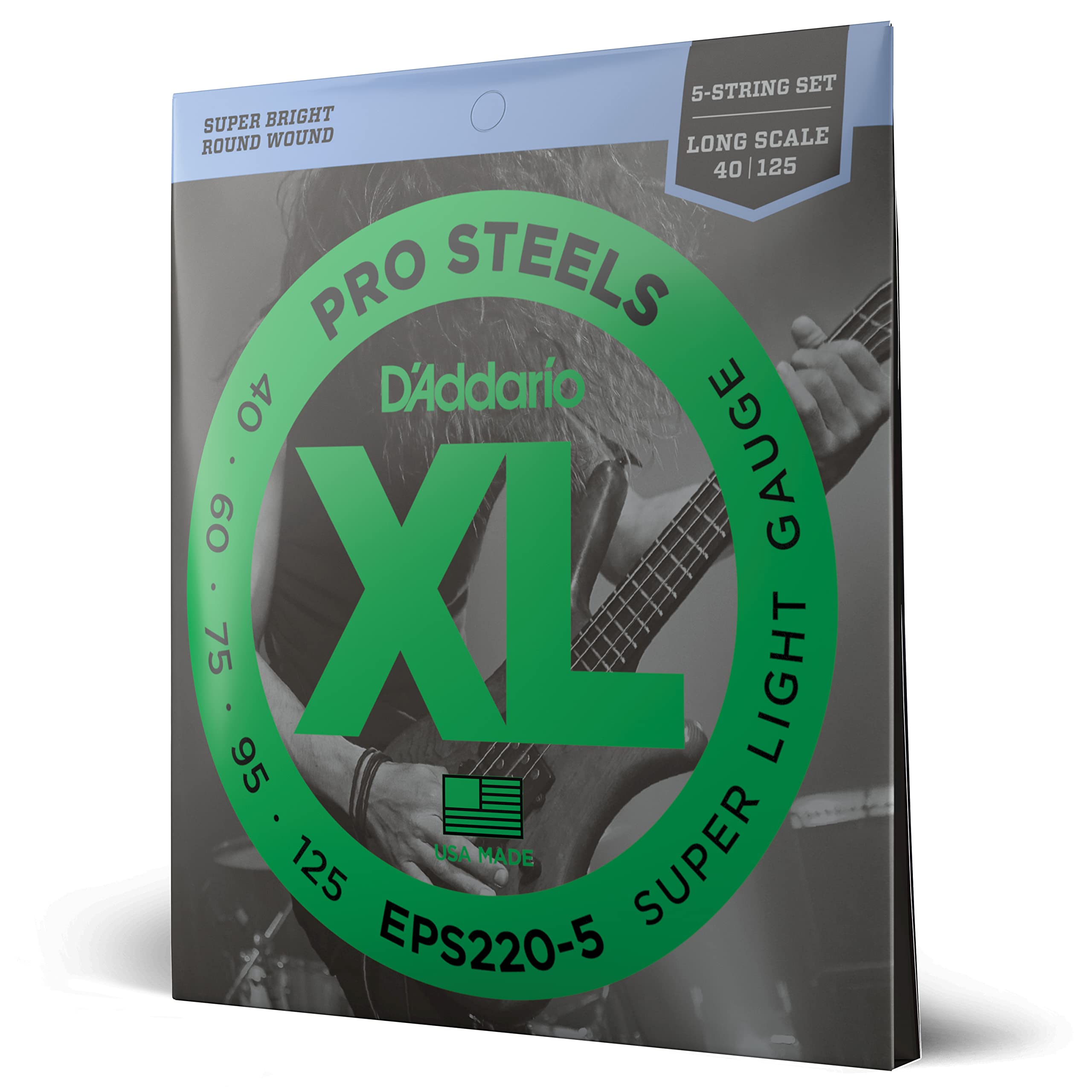 

Басовые струны Pro Steel Long Scale 5 струн D Addario .040-.125 EPS220-5 []