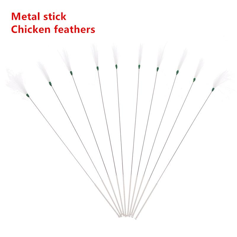 2-10Pcs/Set Ear Picking Tool Goose Feather Earpick Stick Wax Remover Curette Bamboo Handle Ear Dig Tools Cleaner Stick Ear Care