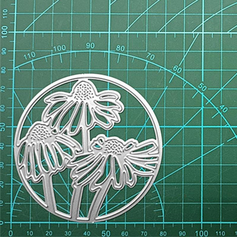 Metal Die Cuts Lotus Flower Cutting Dies Stencils DIY Cutting Template for Scrapbooking Album Paper Card Embossing Craft