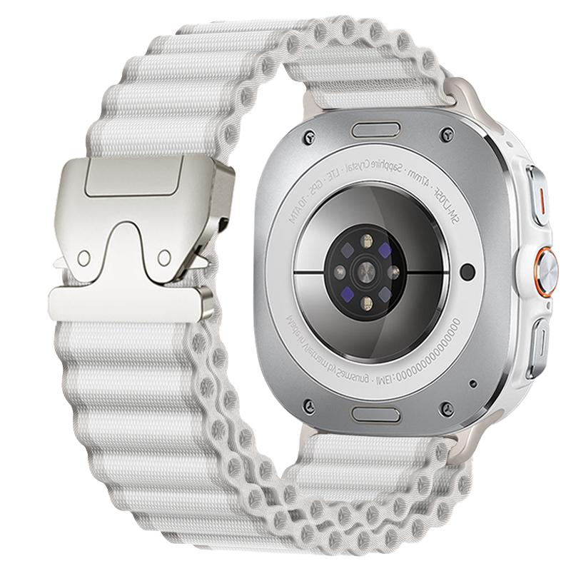 Nylonový námořnický řemínek pro Samsung Galaxy Watch Ultra 2025/7 47mm Prodyšný pásek Parachute přezka Pro Galaxy Ultra 47mm Náramek